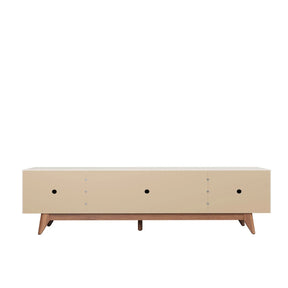 Rack Flynt 219 cm - Natural c/ Branco Fosco