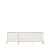 Rack Jasper 185 cm - Off White Fosco c/ Dourado