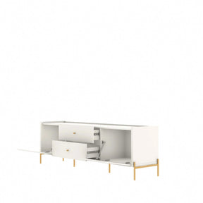 Rack Jasper 185 cm - Off White Fosco c/ Dourado