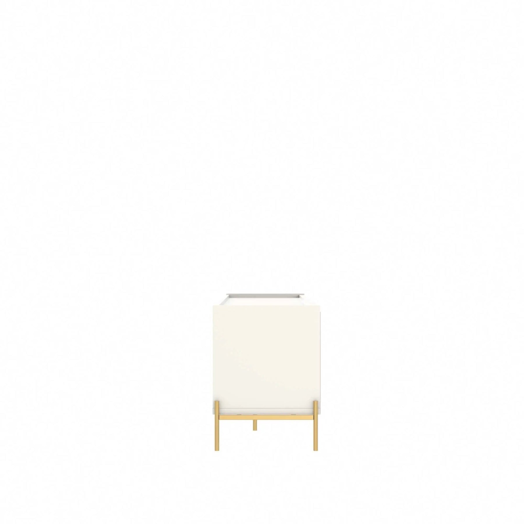 Rack Jasper 185 cm - Off White Fosco c/ Dourado